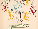 an image of a drawing of a group of people on a surfboard