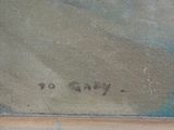 an oil painting of a cat sitting on top of a window sill