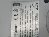 a close up of an electronic device with a label on it