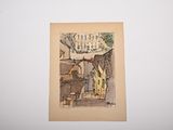 a picture of a drawing on the wall of a room