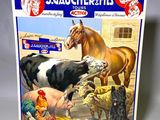 une image représentant un livre sur lequel figure une illustration représentant une scène de vie à la ferme