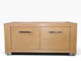 an image of a wooden cabinet with two drawers