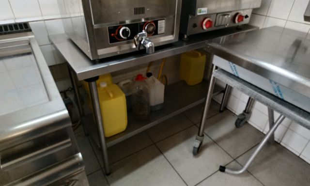 Table inox 140 x 60 cm 
