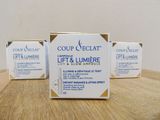 three boxes of lip and lumiere cream sitting on a table
