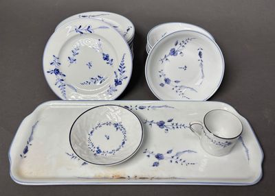 Porcelaine de Limoges Reproduction du décor du XVIIIe siècle…