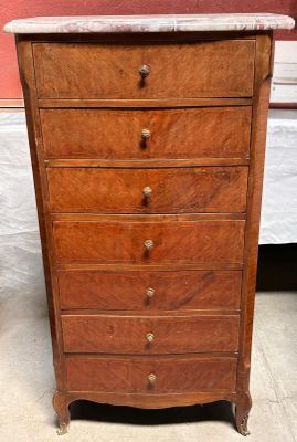Semainier (131x75x37,5cm) à 7 tiroirs de style Louis XV en p…