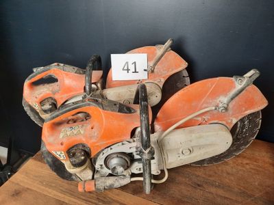 2 tronçonneuses thermiques à matériaux STHIL modèle TS420 sa…