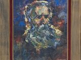 une image d'un tableau représentant un homme barbu