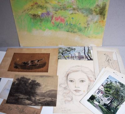 Réunion de 16 dessins modernes. - Photo 1