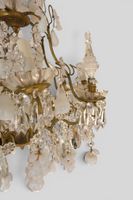 Important lustre à dix bras de lumière en bronze doré à déco… (photo 3)