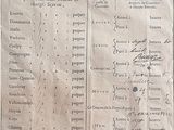 un vieux document sur lequel il y a beaucoup d'écriture