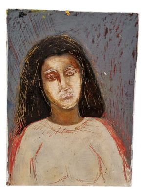 une image d'une peinture représentant une femme aux cheveux longs