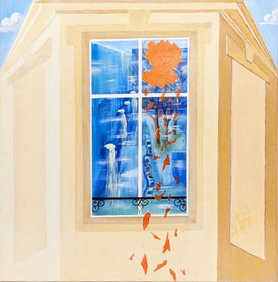 Hugues MINDER dit HUGO (1950) "N°16" Acrylique sur toile sig…