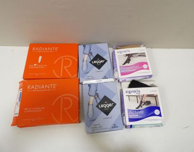 LINGERIE lot de 6 bas de contention, de taille différentes d…