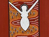 an image of a painting of a woman with a knife in her hand