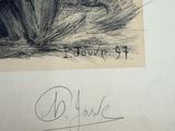 pencil drawing of a squirrel sitting on top of a piece of paper