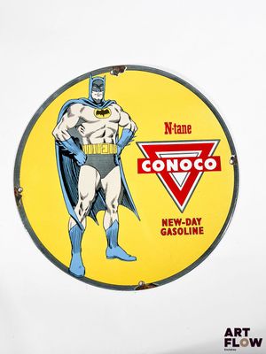 a picture of a sign with a picture of a batman