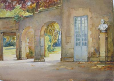 Isidore ROSENSTOCK (1880-1956). Arcades au buste sur une gaine.