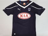 a close up of a soccer jersey on a white background