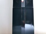 a black bag that is sitting on a table