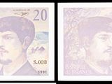 trois images d'une série de billets de banque sur lesquels figure une photo des Beatles