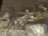 a lot of stamps and postcards on the table