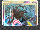 a close up of a card with a picture of a demon on it