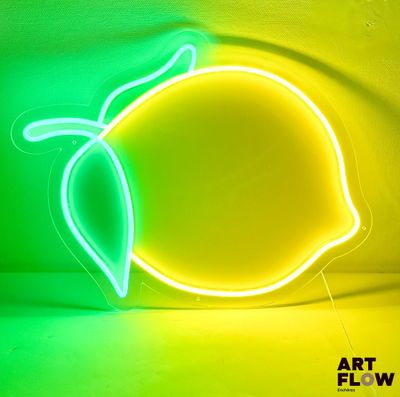 Enseigne lumineuse plexiglas Citron.