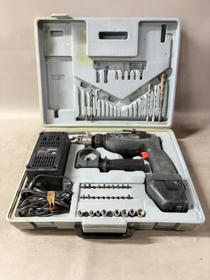a close up of a tool kit in a case on a table