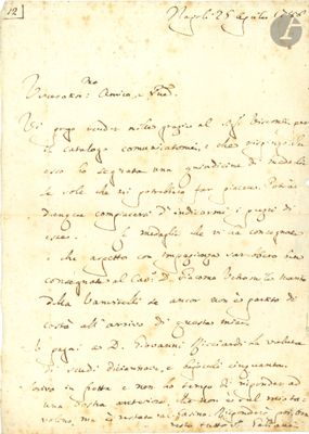 lettre manuscrite écrite à l'encre noire sur une feuille de papier