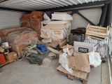 a lot of boxes and boxes in a garage