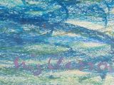 a picture of a painting of a tree in the water