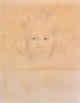l'image d'un dessin du visage d'une femme sur un morceau de papier