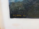 un tableau accroché au mur d'une pièce