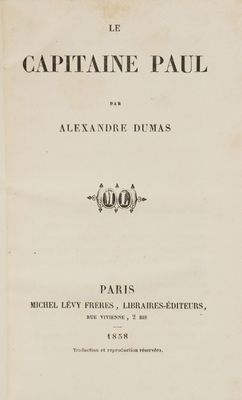 un vieux livre avec un titre en noir et blanc