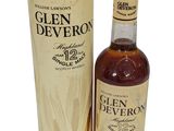 une bouteille de whisky Glen Deveron à côté d'un carton