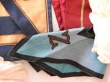 many ties that are laid out on a table