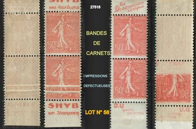 trois types différents de timbres sur une feuille de papier représentant un homme et une femme