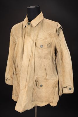 Parka américaine. En toile imperméabilisé kaki.