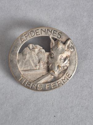 une image représentant une pièce d'argent sur laquelle figure un chien