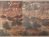 a picture of a painting on the wall of a building