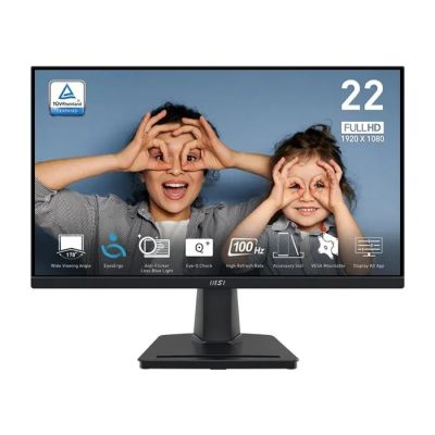 a close up of a computer monitor with two children covering their eyes