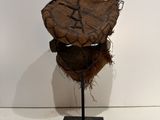 a sculpture of a piece of cloth on a stand