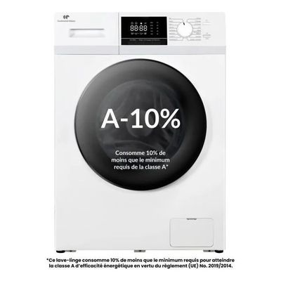 Lave-linge hublot de la marque CONTINENTAL EDISON - modèle CELL8140IW1 - Photo 1