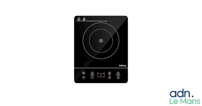 une image représentant une plaque de cuisson noire sur laquelle se trouve un brûleur noir