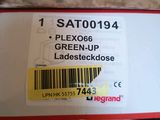 a box with a label on it that says green - up