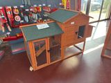 a dog house that is on display in a store
