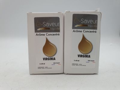Lot de 2 - E-SAVEUR LIQUIDE - Arôme Concentré - Virginia 2x1…