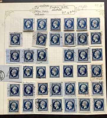 une collection de timbres des États-Unis