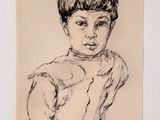 an image of a drawing of a woman in a white shirt